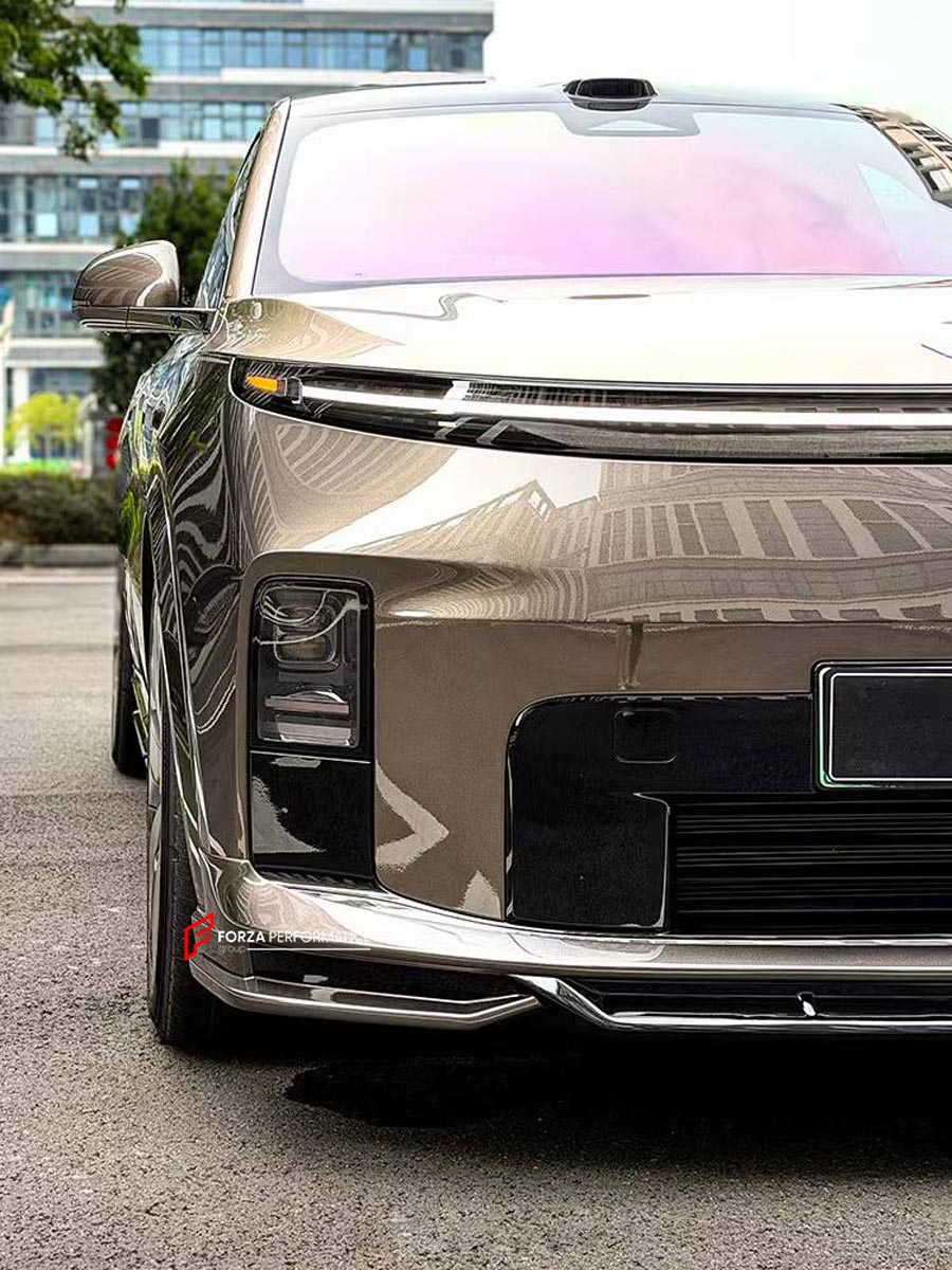 CARBON BODY KIT for LIXIANG L9 LIVIS 2026+
Set includes:

Front Lip
Side Skirts
Rear Diffuser
Rear Spoiler
Material: Carbon

NOTE: Professional installation is required.