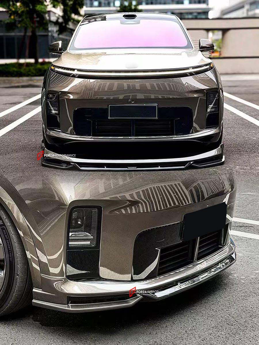 CARBON BODY KIT for LIXIANG L9 LIVIS 2026+
Set includes:

Front Lip
Side Skirts
Rear Diffuser
Rear Spoiler
Material: Carbon

NOTE: Professional installation is required.