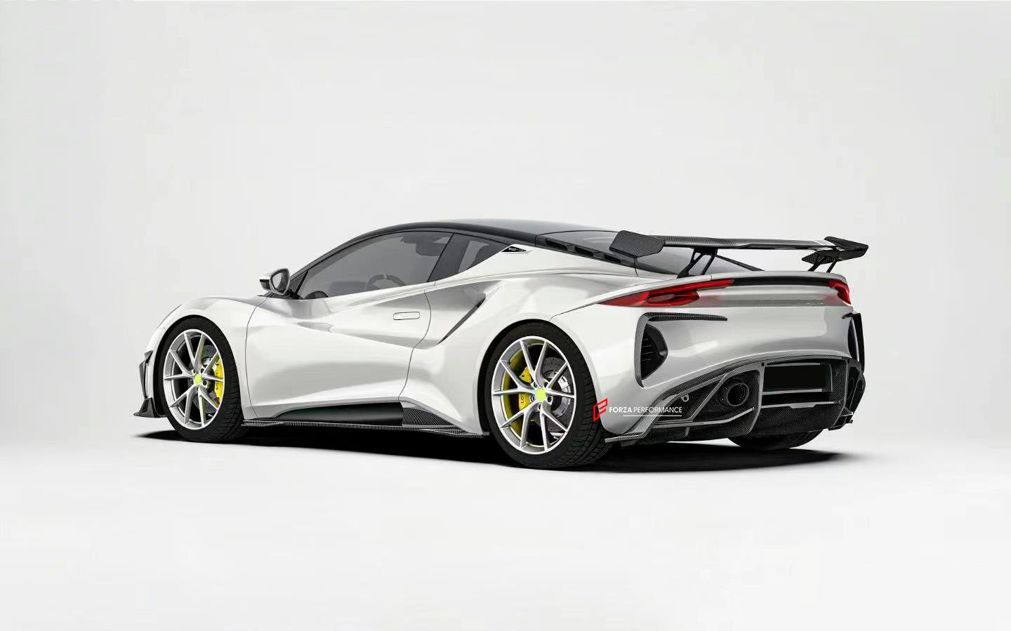CARBON BODY KIT for LOTUS EMIRA

Set includes:

Front Lip
Front Bumper Canards
Hood / Bonnet
Side Skirts
Rear Spoiler
Rear Bumper Canards
Rear Diffuser


Material: Carbon Fiber

Note: Professional installation is required.