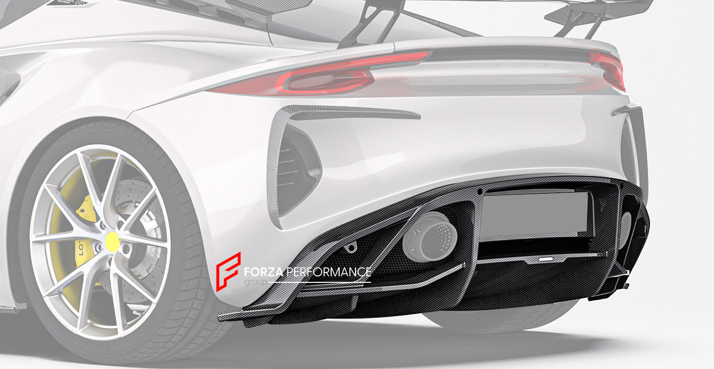 CARBON BODY KIT for LOTUS EMIRA

Set includes:

Front Lip
Front Bumper Canards
Hood / Bonnet
Side Skirts
Rear Spoiler
Rear Bumper Canards
Rear Diffuser


Material: Carbon Fiber

Note: Professional installation is required.