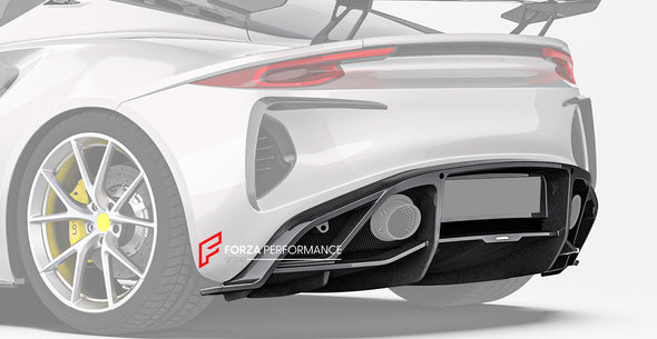 CARBON BODY KIT for LOTUS EMIRA

Set includes:

Front Lip
Front Bumper Canards
Hood / Bonnet
Side Skirts
Rear Spoiler
Rear Bumper Canards
Rear Diffuser


Material: Carbon Fiber

Note: Professional installation is required.