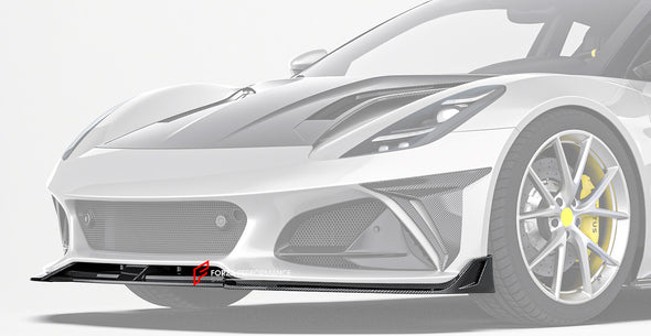 CARBON BODY KIT for LOTUS EMIRA

Set includes:

Front Lip
Front Bumper Canards
Hood / Bonnet
Side Skirts
Rear Spoiler
Rear Bumper Canards
Rear Diffuser


Material: Carbon Fiber

Note: Professional installation is required.