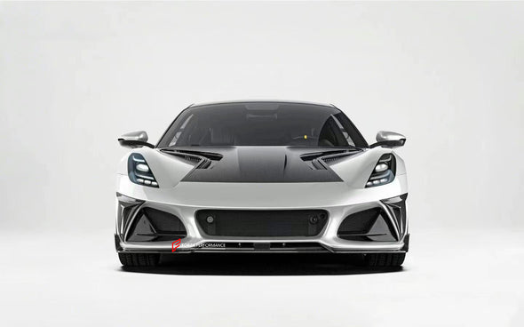 CARBON BODY KIT for LOTUS EMIRA

Set includes:

Front Lip
Front Bumper Canards
Hood / Bonnet
Side Skirts
Rear Spoiler
Rear Bumper Canards
Rear Diffuser


Material: Carbon Fiber

Note: Professional installation is required.