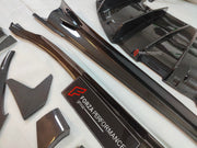 CARBON BODY KIT for LOTUS EMIRA

Set includes:

Roof
Hood
Front Lip
Front Bumper Air Vents
Front Canards
Rear Fender Air Vents
Side Skirts
Rear Diffuser
Rear Spoiler
Rear Spoiler Cover
Door Pedals
Engine Hood Cover
Rear Air Duct
Side Mirrors
Engine Grille

Material: Carbon