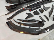CARBON BODY KIT for LOTUS EMIRA

Set includes:

Roof
Hood
Front Lip
Front Bumper Air Vents
Front Canards
Rear Fender Air Vents
Side Skirts
Rear Diffuser
Rear Spoiler
Rear Spoiler Cover
Door Pedals
Engine Hood Cover
Rear Air Duct
Side Mirrors
Engine Grille

Material: Carbon