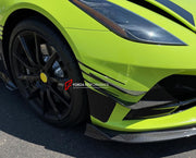 CARBON BODY KIT for LOTUS EMIRA

Set includes:

Roof
Hood
Front Lip
Front Bumper Air Vents
Front Canards
Rear Fender Air Vents
Side Skirts
Rear Diffuser
Rear Spoiler
Rear Spoiler Cover
Door Pedals
Engine Hood Cover
Rear Air Duct
Side Mirrors
Engine Grille
Material: Carbon

Note: Professional installation is required.
