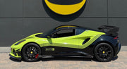CARBON BODY KIT for LOTUS EMIRA

Set includes:

Roof
Hood
Front Lip
Front Bumper Air Vents
Front Canards
Rear Fender Air Vents
Side Skirts
Rear Diffuser
Rear Spoiler
Rear Spoiler Cover
Door Pedals
Engine Hood Cover
Rear Air Duct
Side Mirrors
Engine Grille
Material: Carbon

Note: Professional installation is required.
