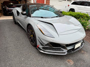 CARBON BODY KIT for LOTUS EMIRA

Set includes:

Roof
Hood
Front Lip
Front Bumper Air Vents
Front Canards
Rear Fender Air Vents
Side Skirts
Rear Diffuser
Rear Spoiler
Rear Spoiler Cover
Door Pedals
Engine Hood Cover
Rear Air Duct
Side Mirrors
Engine Grille
Material: Carbon

Note: Professional installation is required.

