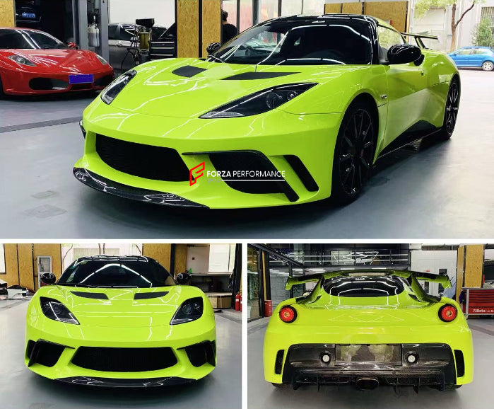 CARBON BODY KIT for LOTUS EVORA GT 2019 - 2021

Set Include:

Front Bumper

Fender Flares
Side Skirts

Rear Spoiler
Rear Diffuser

Material: Carbon


Note: Professional installation is required.

Why “Contact Us for Pricing”?

We don’t display fixed prices because our goal is to offer you the most competitive deal possible. Product costs often decrease over time, and by requesting a quote, you’ll receive our most up-to-date price on market.

SECURED PAYMENT METHODS&nbsp;
PayPal (+4.4% fee)
Visa / Mastercard