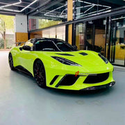 CARBON BODY KIT for LOTUS EVORA GT 2019 - 2021

Set Include:

Front Bumper
Fender Flares
Side Skirts
Rear Spoiler
Rear Diffuser
Material: Carbon

Note: Professional installation is required.