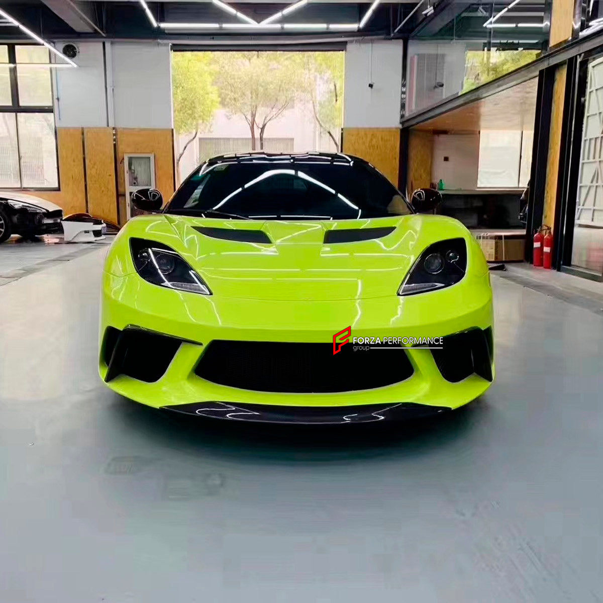 CARBON BODY KIT for LOTUS EVORA GT 2019 - 2021

Set Include:

Front Bumper
Fender Flares
Side Skirts
Rear Spoiler
Rear Diffuser
Material: Carbon

Note: Professional installation is required.