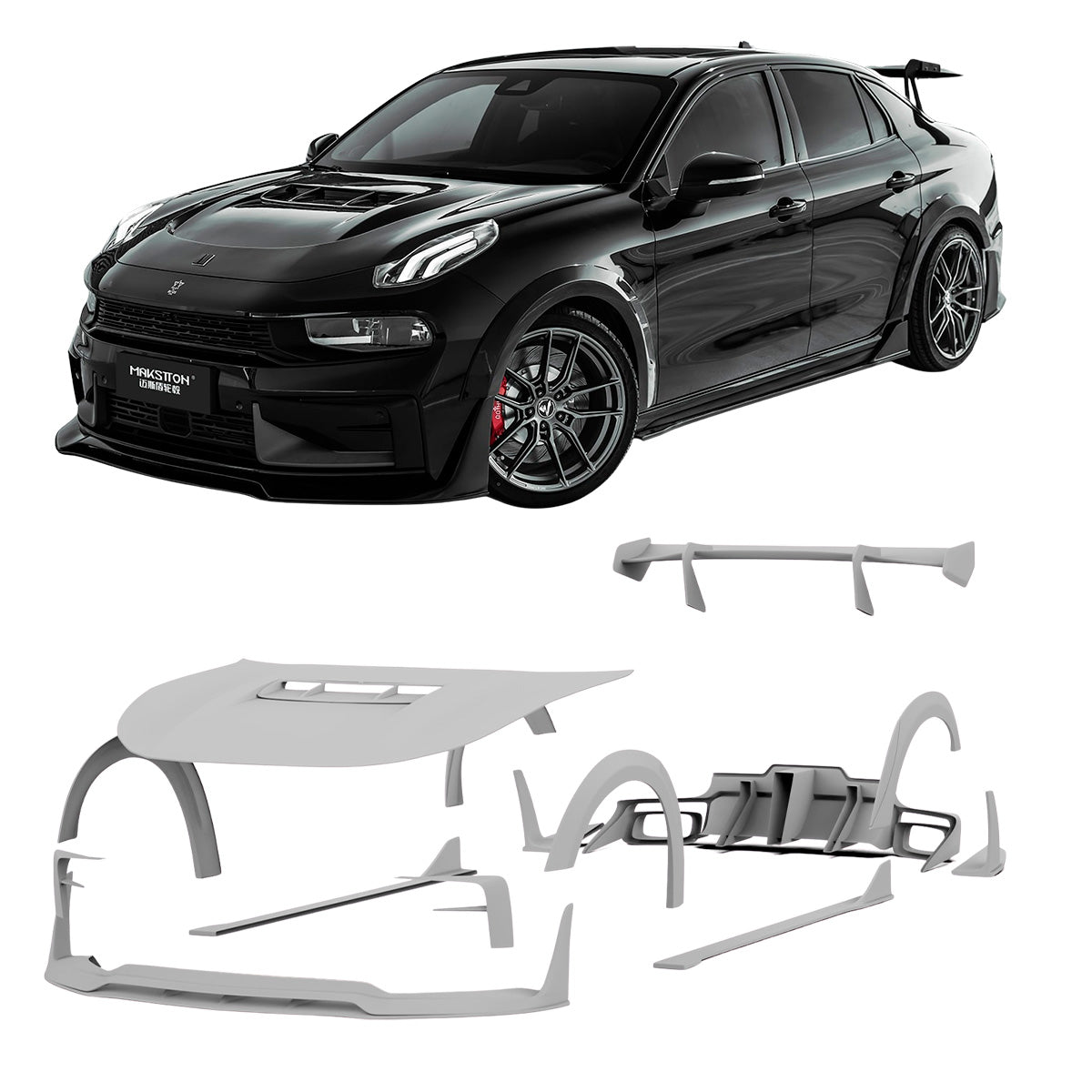 CARBON BODY KIT for LYNK & CO 03 CS11 2018 - 2023

Set includes:

Front Lip
Front Bumper Trims
Hood / Bonnet
Front Fender Flares
Side Skirts

Rear Fender Flares

Rear Wing Spoiler

Rear Diffuser

Material:&nbsp;Wet Carbon with Fiberglass

NOTE:&nbsp;Professional installation is required.

Why “Contact Us for Pricing”?

We don’t display fixed prices because our goal is to offer you the most competitive deal possible. Product costs often decrease over time, and by requesting a quote, you’ll receive our most u