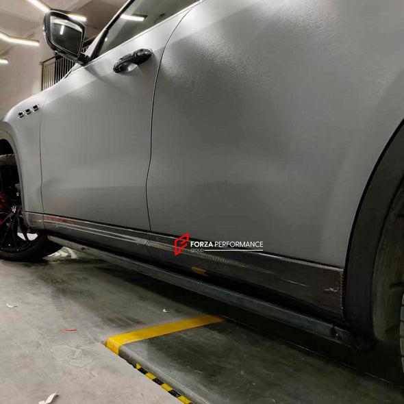 DRY CARBON BODY KIT for MASERATI LEVANTE 2016+

Set includes:

Front Lip
Front Grille
Front Vent Cover
Side fenders
Side Skirts
Rear Diffuser
Rear Spoiler
Roof Spoiler

Material: Carbon

NOTE: Professional installation is required

Contact us for pricing

Payment ►
Visa

Mastercard

PayPal with a credit card (add 4.4% at checkout)
Payoneer
Cryptocurrency
Shipment ►
By express DHL/UPS/TNT/FedEx
To the local international airport
Special line by air
Special line by the sea
To Europe and the UK by train

Pleas