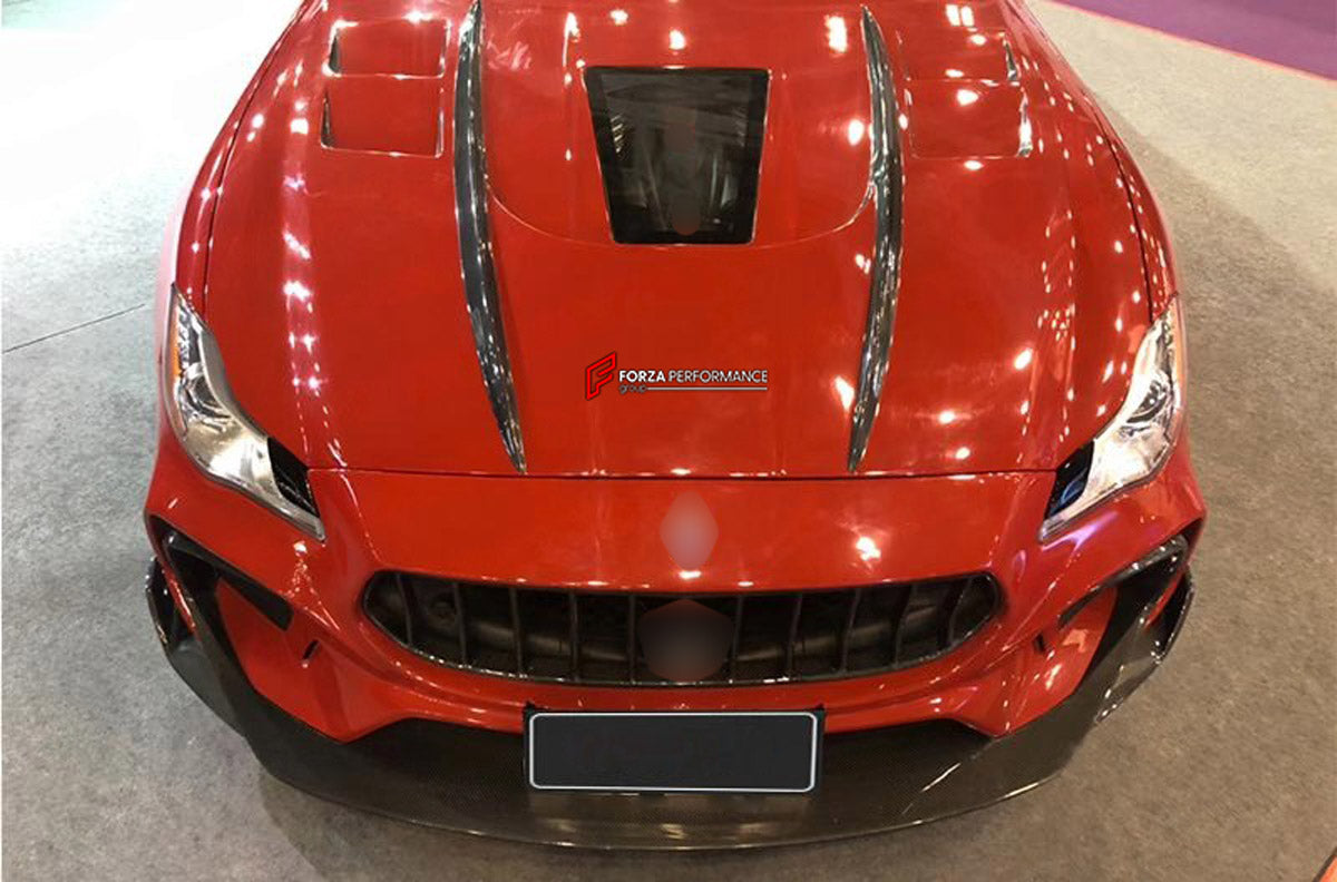 CARBON BODY KIT for Maserati Quattroporte VI M156 2020 - 2024
Set includes:

Front Bumper
Front Lip
Hood Bonnet
Front Fenders
Side Skirts
Ducktail Spoiler
Rear Bumper
Rear Bumper Splitters
Material: Carbon

NOTE: Professional installation is required.