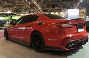 CARBON BODY KIT for Maserati Quattroporte VI M156 2020 - 2024
Set includes:

Front Bumper
Front Lip
Hood Bonnet
Front Fenders
Side Skirts
Ducktail Spoiler
Rear Bumper
Rear Bumper Splitters
Material: Carbon

NOTE: Professional installation is required.