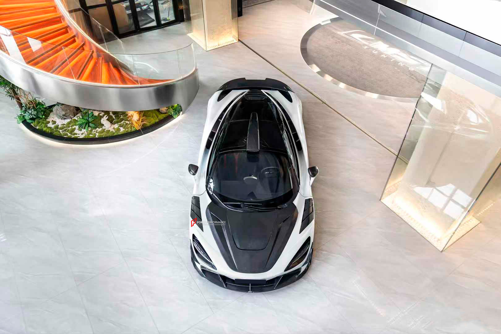 CARBON BODY KIT for MCLAREN 720S 2017 - 2023

Set includes:

Front Splitter / Front Lip Add-Ons
Front Bumper Insert
Front Bumper Canards
Hood / Bonnet
Front Fenders
Roof Air Vent Scoop
Side Skirts
Side Skirts Add-Ons

Rear Bumper 
Rear Diffuser
Rear Bumper Mesh
Rear Spoiler

Material: Carbon Fiber

Note: Professional installation is required.

CONTACT US FOR PRICING