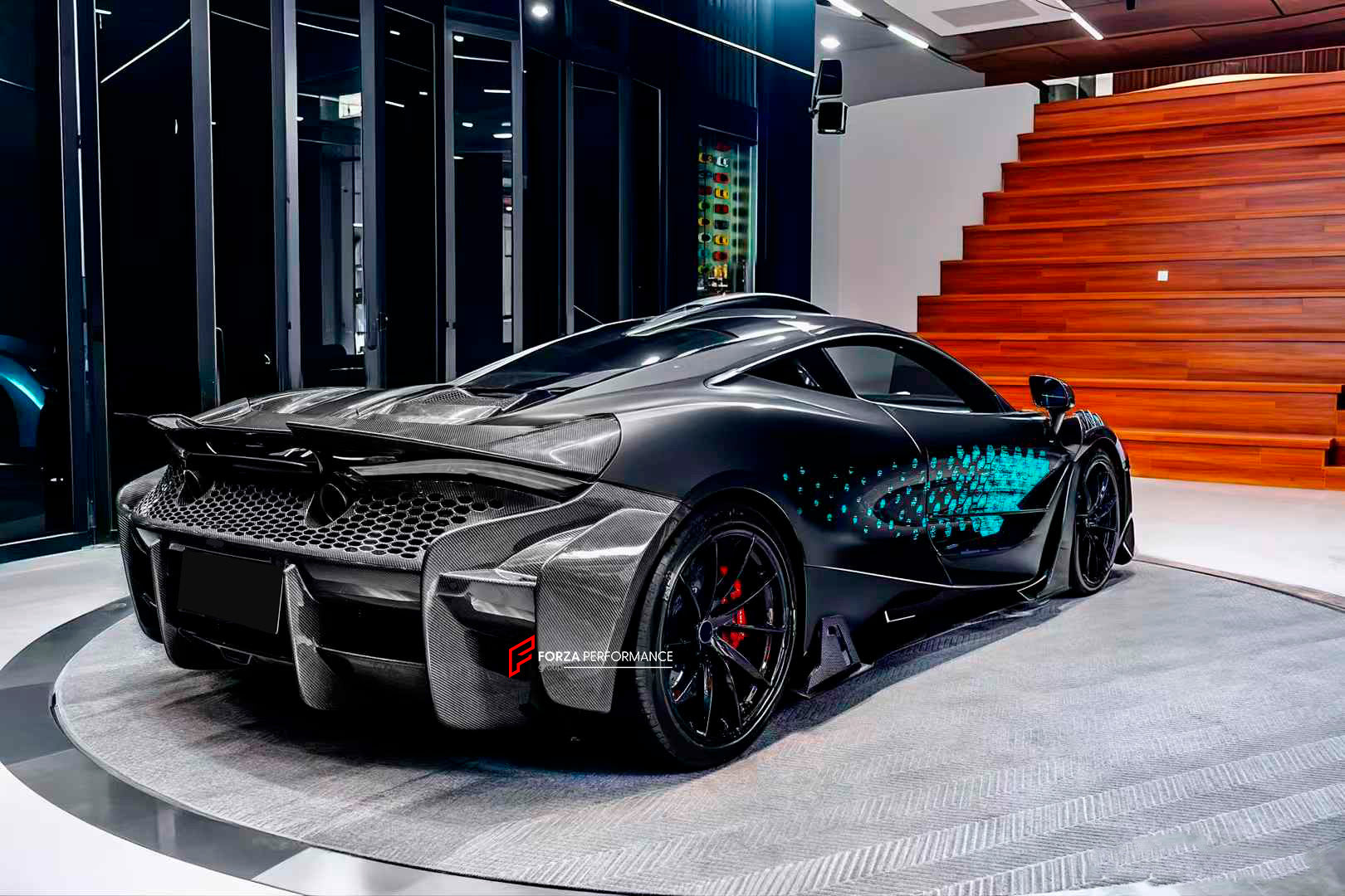 CARBON BODY KIT for MCLAREN 720S 2017 - 2023

Set includes:

Front Splitter / Front Lip Add-Ons
Front Bumper Insert
Front Bumper Canards
Hood / Bonnet
Front Fenders
Roof Air Vent Scoop
Side Skirts
Side Skirts Add-Ons

Rear Bumper 
Rear Diffuser
Rear Bumper Mesh
Rear Spoiler

Material: Carbon Fiber

Note: Professional installation is required.

CONTACT US FOR PRICING