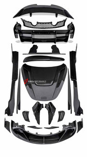 CARBON BODY KIT for MCLAREN 720S 2017 - 2023

Set includes:

Front Splitter / Front Lip Add-Ons
Front Bumper Insert
Front Bumper Canards
Hood / Bonnet
Front Fenders
Roof Air Vent Scoop
Side Skirts
Side Skirts Add-Ons

Rear Bumper 
Rear Diffuser
Rear Bumper Mesh
Rear Spoiler

Material: Carbon Fiber

Note: Professional installation is required.

CONTACT US FOR PRICING