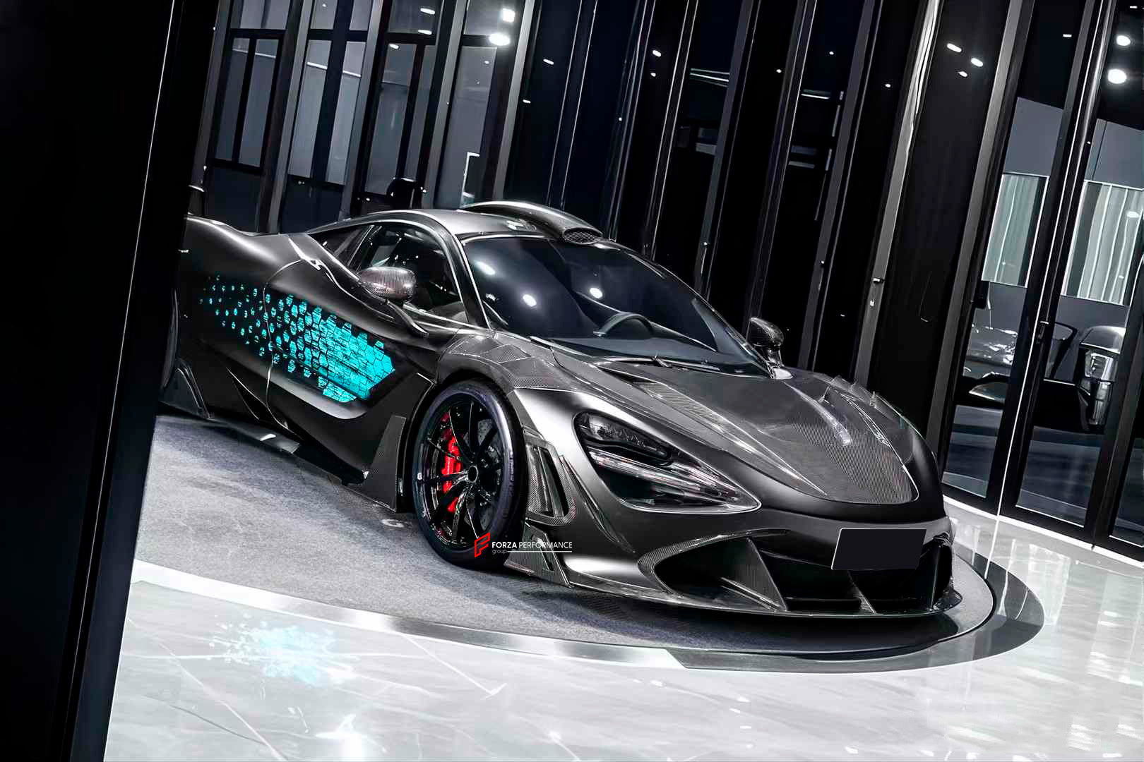 CARBON BODY KIT for MCLAREN 720S 2017 - 2023

Set includes:

Front Splitter / Front Lip Add-Ons
Front Bumper Insert
Front Bumper Canards
Hood / Bonnet
Front Fenders
Roof Air Vent Scoop
Side Skirts
Side Skirts Add-Ons

Rear Bumper 
Rear Diffuser
Rear Bumper Mesh
Rear Spoiler

Material: Carbon Fiber

Note: Professional installation is required.

CONTACT US FOR PRICING