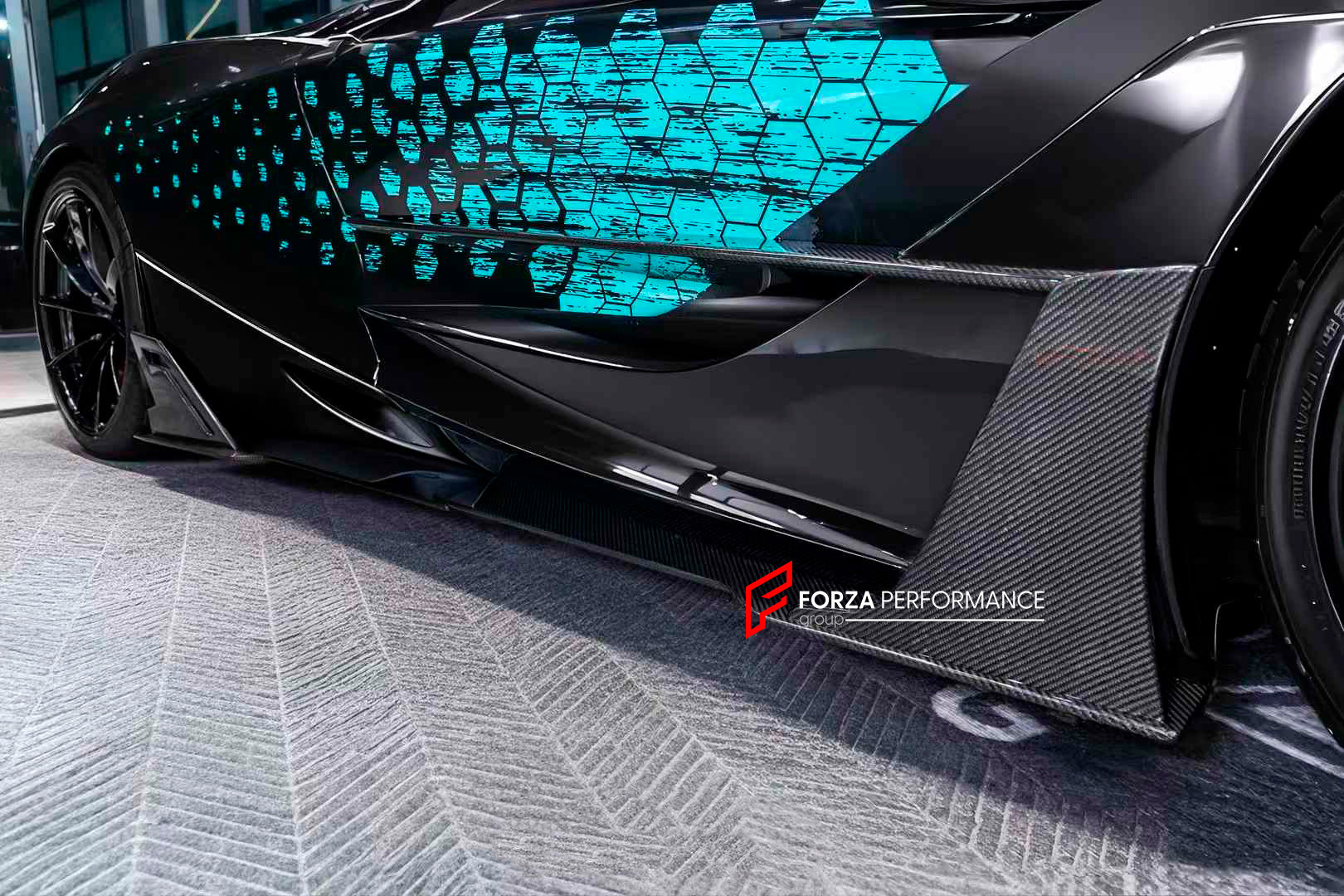 CARBON BODY KIT for MCLAREN 720S 2017 - 2023

Set includes:

Front Splitter / Front Lip Add-Ons
Front Bumper Insert
Front Bumper Canards
Hood / Bonnet
Front Fenders
Roof Air Vent Scoop
Side Skirts
Side Skirts Add-Ons

Rear Bumper 
Rear Diffuser
Rear Bumper Mesh
Rear Spoiler

Material: Carbon Fiber

Note: Professional installation is required.

CONTACT US FOR PRICING
