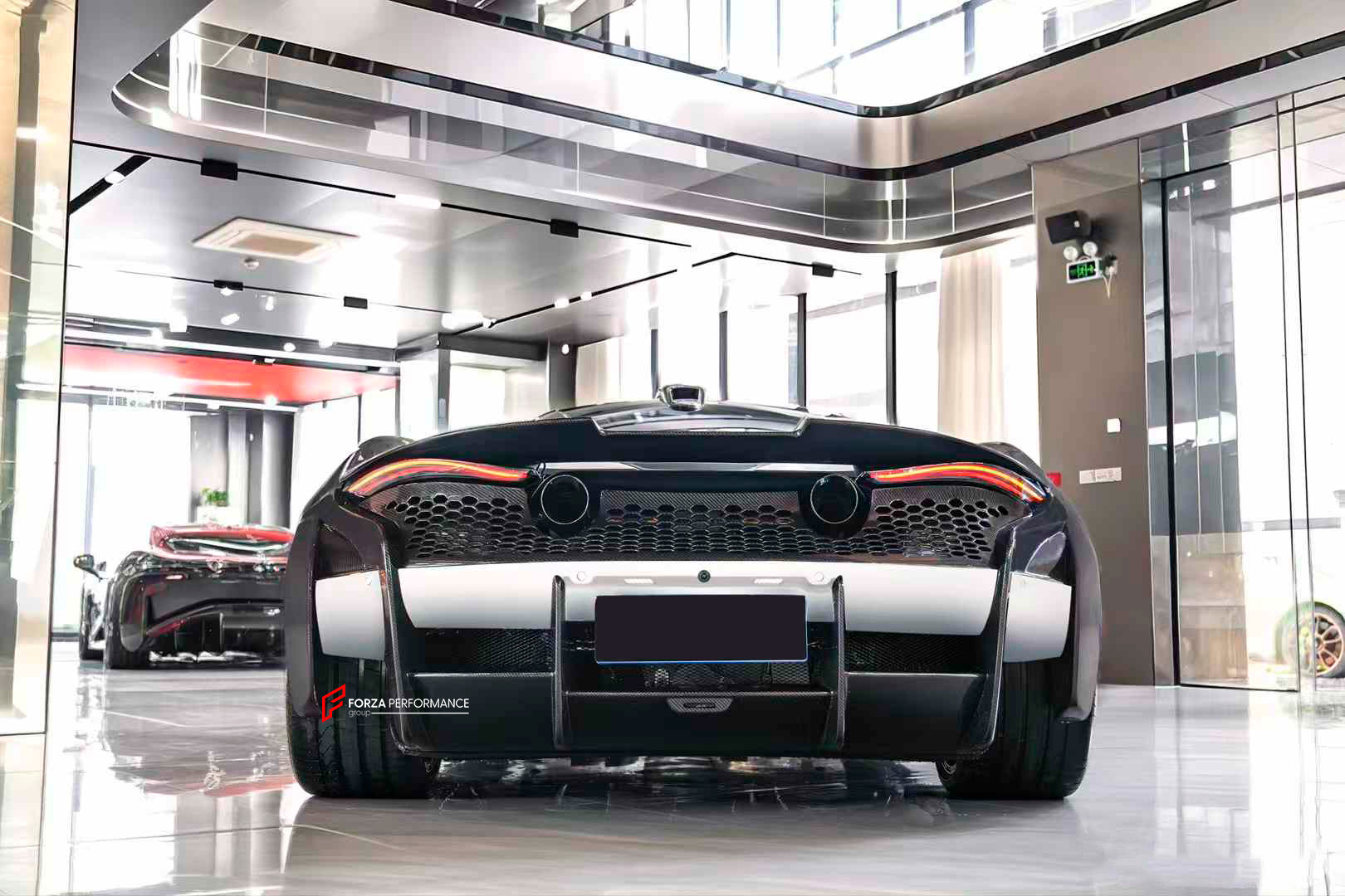 CARBON BODY KIT for MCLAREN 720S 2017 - 2023

Set includes:

Front Splitter / Front Lip Add-Ons
Front Bumper Insert
Front Bumper Canards
Hood / Bonnet
Front Fenders
Roof Air Vent Scoop
Side Skirts
Side Skirts Add-Ons

Rear Bumper 
Rear Diffuser
Rear Bumper Mesh
Rear Spoiler

Material: Carbon Fiber

Note: Professional installation is required.

CONTACT US FOR PRICING