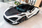 CARBON BODY KIT for MCLAREN 720S 2017 - 2023

Set includes:

Front Splitter / Front Lip Add-Ons
Front Bumper Insert
Front Bumper Canards
Hood / Bonnet
Front Fenders
Roof Air Vent Scoop
Side Skirts
Side Skirts Add-Ons

Rear Bumper 
Rear Diffuser
Rear Bumper Mesh
Rear Spoiler

Material: Carbon Fiber

Note: Professional installation is required.

CONTACT US FOR PRICING