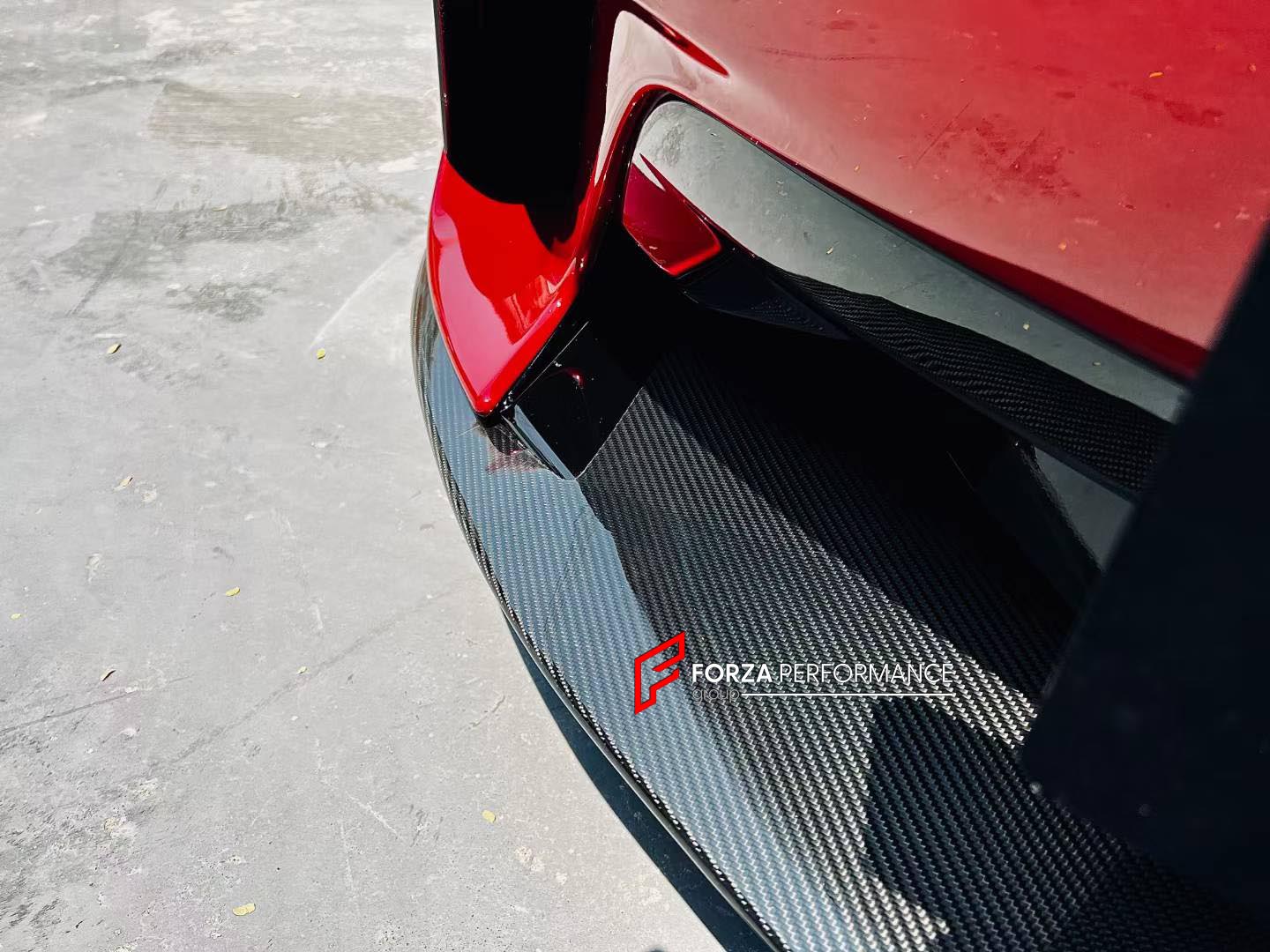 DRY CARBON BODY KIT for MCLAREN GT 2019 - 2024
Set includes:

Front Lip
Front Bumper Air Intake Trims
Side Mirror Covers
Side Skirts
Side Air Vents
Rear Diffuser
Ducktail Spoiler
Material: Dry Carbon

NOTE: Professional installation is required