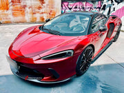 DRY CARBON BODY KIT for MCLAREN GT 2019 - 2024
Set includes:

Front Lip
Front Bumper Air Intake Trims
Side Mirror Covers
Side Skirts
Side Air Vents
Rear Diffuser
Ducktail Spoiler
Material: Dry Carbon

NOTE: Professional installation is required