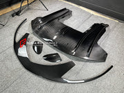 DRY CARBON BODY KIT for MCLAREN GT 2019 - 2024
Set includes:

Front Lip
Front Bumper Air Intake Trims
Side Mirror Covers
Side Skirts
Side Air Vents
Rear Diffuser
Ducktail Spoiler
Material: Dry Carbon

NOTE: Professional installation is required