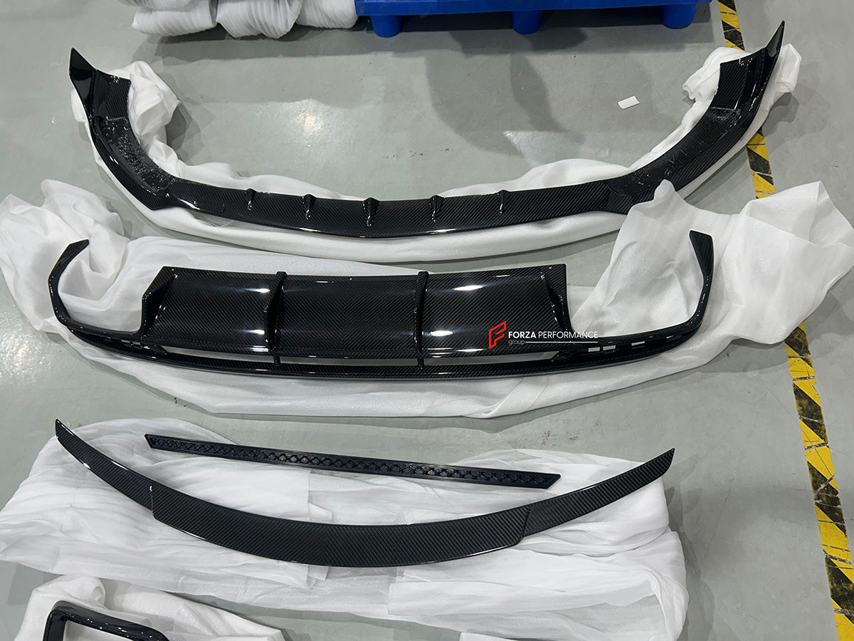 CARBON BODY KIT for MERCEDES BENZ AMG S63 COUPE C217 2018 - 2021

Set includes:

Front Lip

Front Bumper Air Vents Trims
Rear Spoiler

Rear Bumper Trims
Rear Diffuser
Exhaust Tips

Material: Dry Carbon Fiber

Note: Professional installation is required. This body only fits the S63 Coupe or s300 s450 with our S63 bumper.

Why “Contact Us for Pricing”?

We don’t display fixed prices because our goal is to offer you the most competitive deal possible. Product costs often decrease over time, and by requesting a