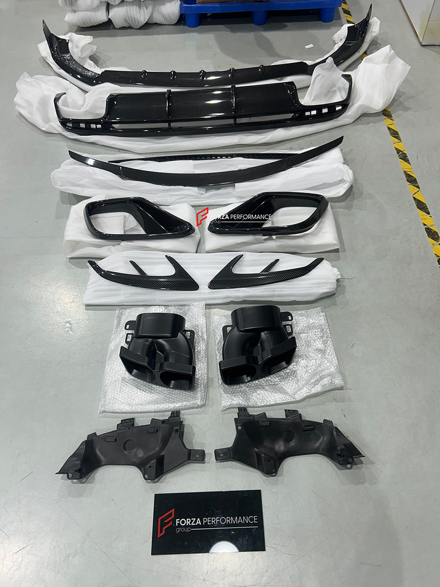 CARBON BODY KIT for MERCEDES BENZ AMG S63 COUPE C217 2018 - 2021

Set includes:

Front Lip

Front Bumper Air Vents Trims
Rear Spoiler

Rear Bumper Trims
Rear Diffuser
Exhaust Tips

Material: Dry Carbon Fiber

Note: Professional installation is required. This body only fits the S63 Coupe or s300 s450 with our S63 bumper.

Why “Contact Us for Pricing”?

We don’t display fixed prices because our goal is to offer you the most competitive deal possible. Product costs often decrease over time, and by requesting a