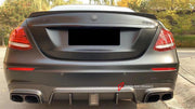 CARBON BODY KIT for MERCEDES BENZ E CLASS E63 AMG W213 2017 - 2020
Set includes:

Front Lip
Front Bumper Air Vents
Mirror Covers
Engine Cover
Rear Diffuser With LED Light
Rear Spoiler
Exhaust Tips
Material: Carbon

NOTE: Professional installation is required.