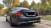 CARBON BODY KIT for MERCEDES BENZ E CLASS E63 AMG W213 2017 - 2020
Set includes:

Front Lip
Front Bumper Air Vents
Mirror Covers
Engine Cover
Rear Diffuser With LED Light
Rear Spoiler
Exhaust Tips
Material: Carbon

NOTE: Professional installation is required.