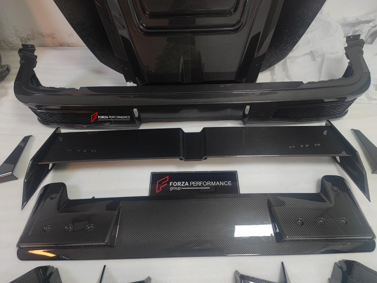 CARBON BODY KIT for MERCEDES-BENZ G-CLASS G63 W465 2024+


Set includes:

Front Bumper Assembly

Hood / Bonnet
Roof LED DRL Bar
Fender Flares
Rear Spoiler

Rear Bumper 


Material: Carbon Fiber

NOTE: Professional installation is required.