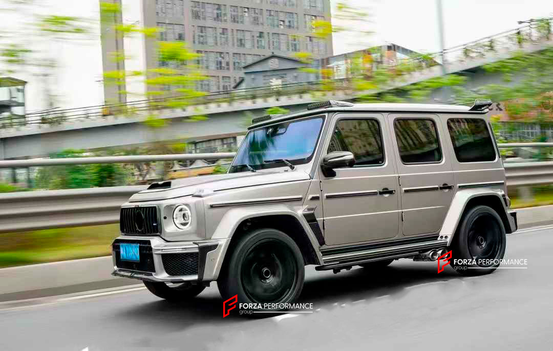 CARBON BODY KIT for MERCEDES-BENZ G-CLASS G63 W465 2024+

Set includes:

Front Bumper Assembly
Front Grille
Hood / Bonnet
Front Fenders
Rear Spoiler
Rear Fender Flares
Rear Bumper

Material: Carbon Fiber

NOTE: Professional installation is required.

Contact us for pricing