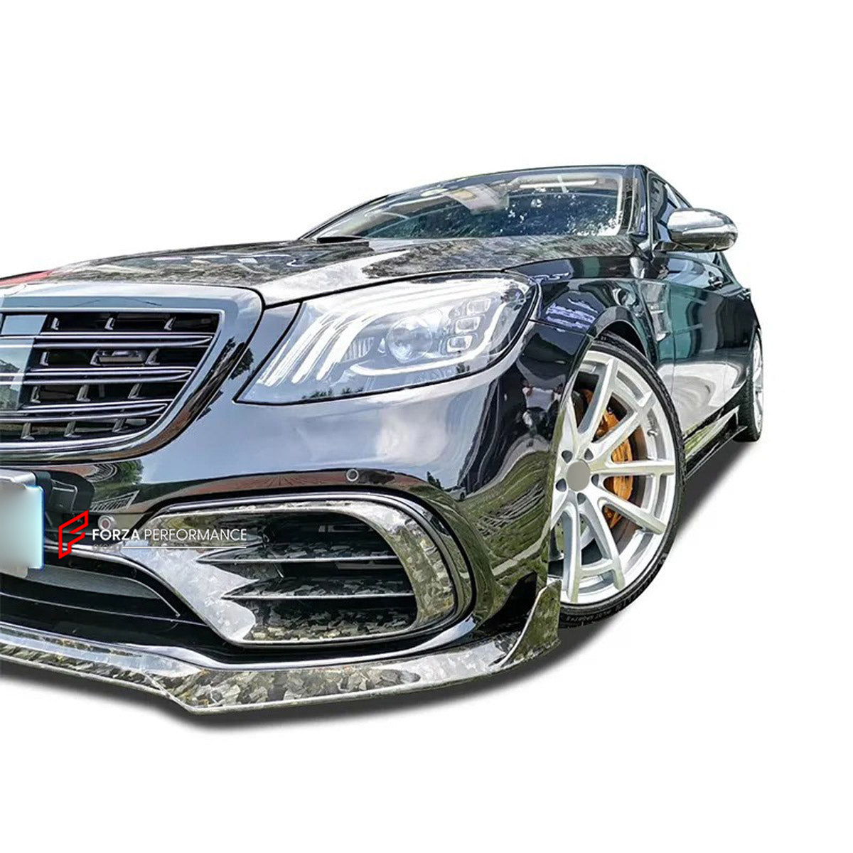 CARBON BODY KIT for MERCEDES BENZ S CLASS AMG W222 S63 S65 FACELIFT 2017 - 2020 custom fit Mansory Style
Set includes:

Front Lip
Front Bumper Canards
Hood Bonnet
Front Fenders
Side Mirror Covers
Side Skirts
Roof Spoiler
Ducktail Spoiler
Rear Bumper Assembly
Rear Diffuser
Material: Carbon, Plastic

NOTE: Professional installation is required.