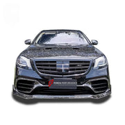 CARBON BODY KIT for MERCEDES BENZ S CLASS AMG W222 S63 S65 FACELIFT 2017 - 2020 custom fit Mansory Style
Set includes:

Front Lip
Front Bumper Canards
Hood Bonnet
Front Fenders
Side Mirror Covers
Side Skirts
Roof Spoiler
Ducktail Spoiler
Rear Bumper Assembly
Rear Diffuser
Material: Carbon, Plastic

NOTE: Professional installation is required.