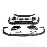 DRY CARBON BODY KIT for Mercedes Benz S CLASS S63 W223 2021+
Set includes:

Front Lip
Front Bumper Vents
Led Light Covers / Front Fascia Attachments
Rear Diffuser
Trunk Spoiler
Exhaust Tips
Material: Dry Carbon

NOTE: Professional installation is required.