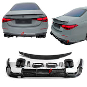 DRY CARBON BODY KIT for Mercedes Benz S CLASS S63 W223 2021+
Set includes:

Front Lip
Front Bumper Vents
Led Light Covers / Front Fascia Attachments
Rear Diffuser
Trunk Spoiler
Exhaust Tips
Material: Dry Carbon

NOTE: Professional installation is required.