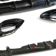 DRY CARBON BODY KIT for Mercedes Benz S CLASS S63 W223 2021+
Set includes:

Front Lip
Front Bumper Vents
Led Light Covers / Front Fascia Attachments
Rear Diffuser
Trunk Spoiler
Exhaust Tips
Material: Dry Carbon

NOTE: Professional installation is required.