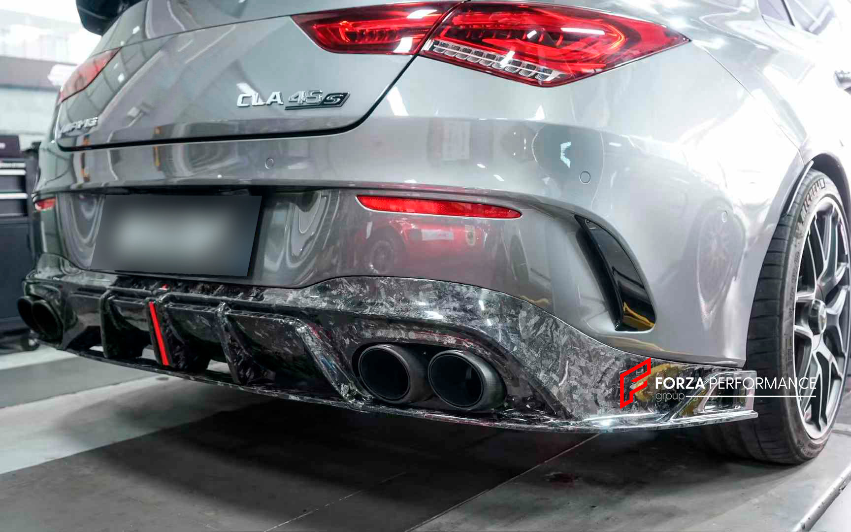 FORGED CARBON BODY KIT FOR MERCEDES-BENZ W118 CLA 45S 2019+

Set includes:

Front Lip
Front Canards
Rear Diffuser

Material: Carbon

Note: Professional installation is required.

* Each part of this kit can be sent separately. Please contact us if you need a specific part.

Payment ►
Visa
Mastercard
PayPal with a credit card (add 4.4% at checkout)
Payoneer
Cryptocurrency


Shipment ►
By express DHL/UPS/TNT/FedEx
To the local international airport
Special line by air
Special line by the sea
By train to EU/UK