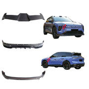 Carbon Body Kit for Zeekr 001 2021+
Set includes:

Front Lip
Side Skirts
Diffuser
Roof Spoiler
Material: Carbon (Can be made in Forged Carbon)

NOTE: Professional installation is required.