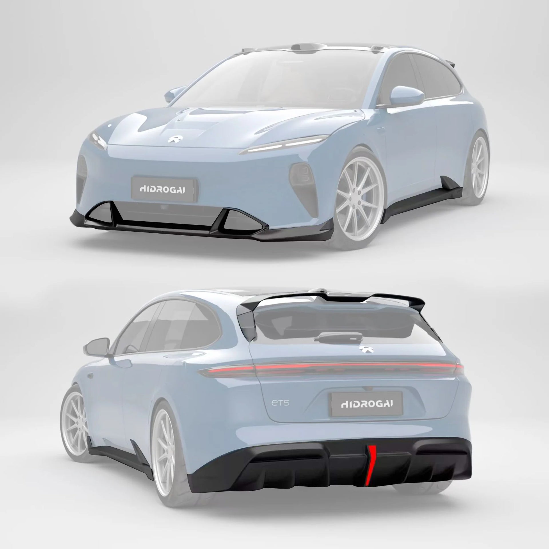 CARBON BODY KIT for NIO ET5 ET5T 2022+

Set includes:

Front Lip
Hood / Bonnet
Side Skirt
Roof Spoiler (FOR ET5T)

Rear Spoiler (FOR ET5 )
Rear Diffuser

Material: Wet Carbon with Fiberglass

NOTE: Professional installation is required.

Why “Contact Us for Pricing”?

We don’t display fixed prices because our goal is to offer you the most competitive deal possible. Product costs often decrease over time, and by requesting a quote, you’ll receive our most up-to-date price on market.

SECURED PAYMENT METHODS&