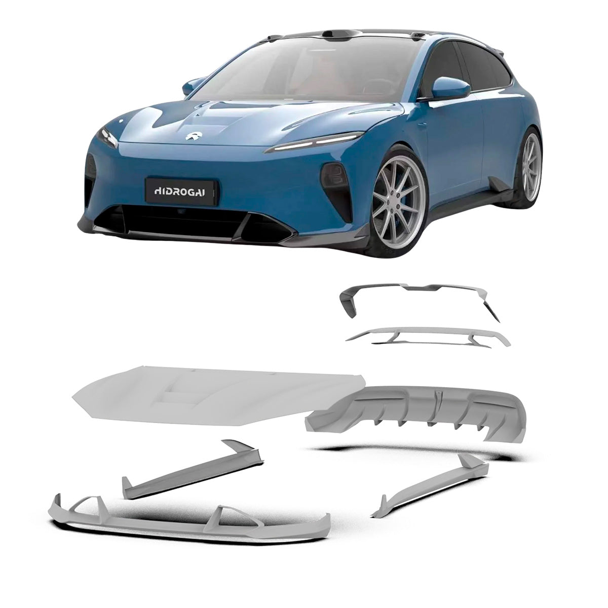 CARBON BODY KIT for NIO ET5 ET5T 2022+

Set includes:

Front Lip
Hood / Bonnet
Side Skirt
Roof Spoiler (FOR ET5T)

Rear Spoiler (FOR ET5 )
Rear Diffuser

Material: Wet Carbon with Fiberglass

NOTE: Professional installation is required.

Why “Contact Us for Pricing”?

We don’t display fixed prices because our goal is to offer you the most competitive deal possible. Product costs often decrease over time, and by requesting a quote, you’ll receive our most up-to-date price on market.

SECURED PAYMENT METHODS&