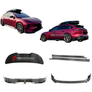 Carbon Body Kit for Nio ET5T 2023+
Set includes:

Front Lip
Side Skirts
Diffuser
Roof Spoiler
Material: Carbon (Can be made in Forged Carbon)

NOTE: Professional installation is required.
