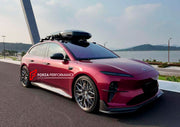 Carbon Body Kit for Nio ET5T 2023+
Set includes:

Front Lip
Side Skirts
Diffuser
Roof Spoiler
Material: Carbon (Can be made in Forged Carbon)

NOTE: Professional installation is required.