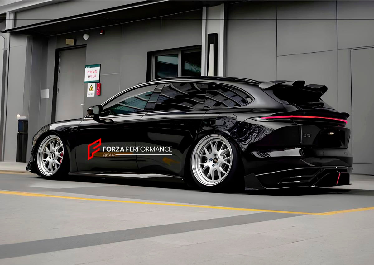 Carbon Body Kit for Nio ET5T 2023+
Set includes:

Front Lip
Side Skirts
Diffuser
Roof Spoiler
Material: Carbon (Can be made in Forged Carbon)

NOTE: Professional installation is required.
