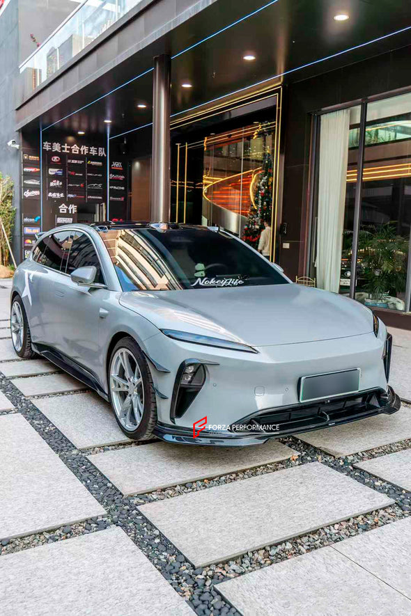 CARBON BODY KIT for NIO ET5T

Set includes:
Front Diffuser
Front Bumper Canards
Side Skirts
Rear Spoiler
Rear Diffuser

Material: Carbon fiber

NOTE: Professional installation is required

Contact us for pricing
