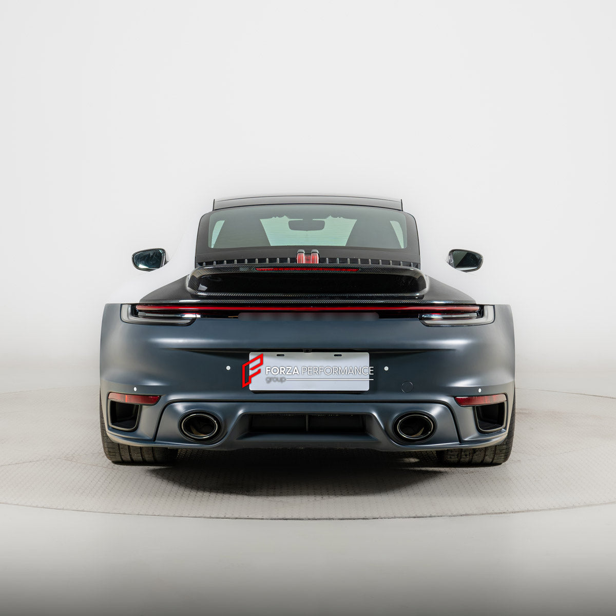 CARBON BODY KIT for PORSCHE 911 992.1 CARRERA 2019 - 2025 FORZA PERFORMANCE custom fit Sport Classic
Set includes:

Front Bumper Assembly
License Plate
Side Skirts
Ducktail Spoiler
Rear Bumper Assembly
Material: Carbon, Plastic

NOTE: Professional installation is required.