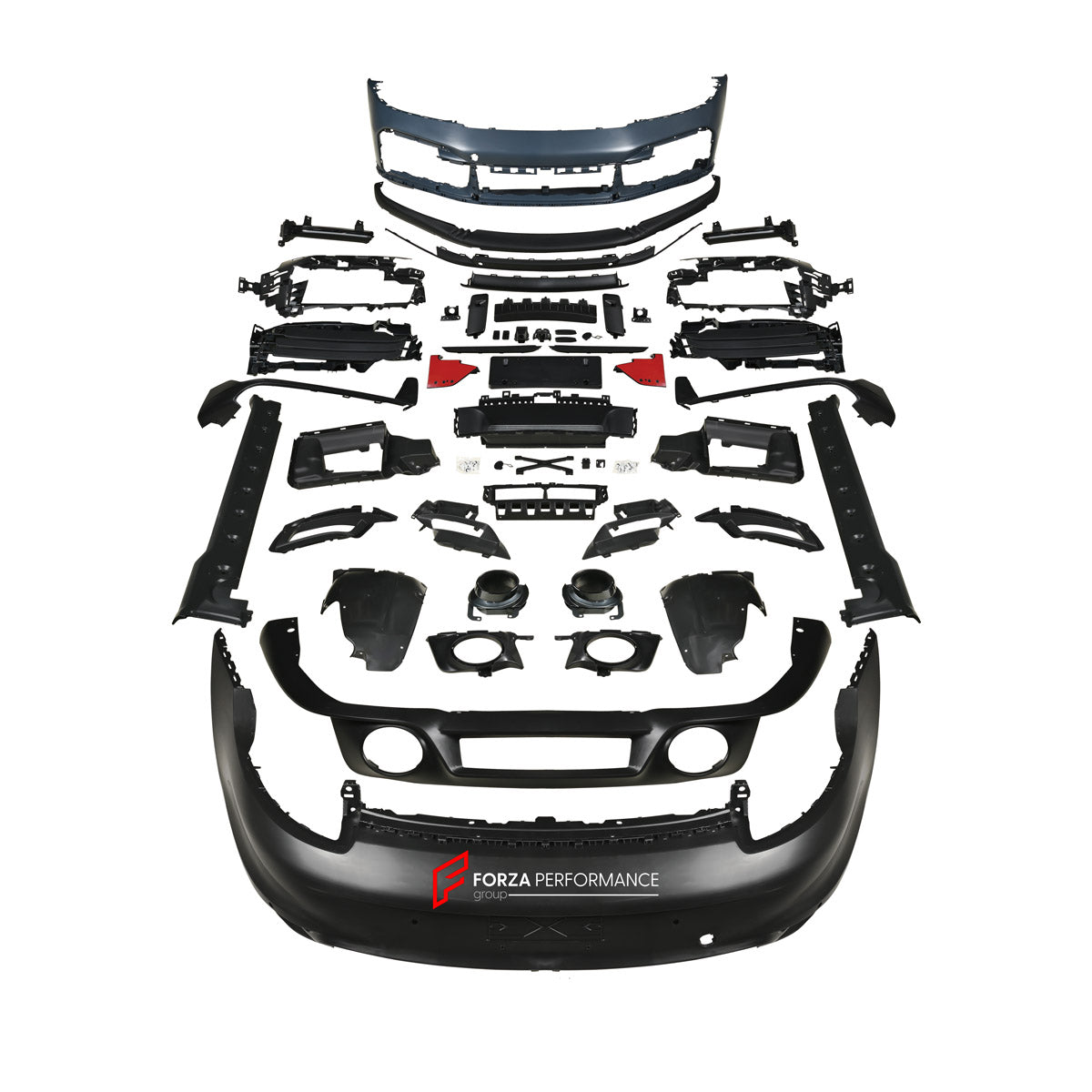 CARBON BODY KIT for PORSCHE 911 992.1 CARRERA 2019 - 2025 FORZA PERFORMANCE custom fit Sport Classic
Set includes:

Front Bumper Assembly
License Plate
Side Skirts
Ducktail Spoiler
Rear Bumper Assembly
Material: Carbon, Plastic

NOTE: Professional installation is required.